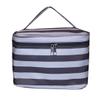 101 BEACH Fashion Print Soft Case Cosmetic Bag (Gray & White Stripe) view 2