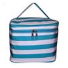 101 BEACH Fashion Print Soft Case Cosmetic Bag (Aqua & White Stripe) view 2