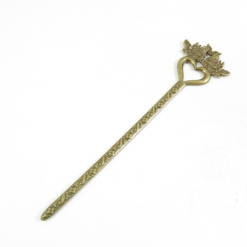 1 PCS Making Supply Charms Findings Filigrees AAAAAA Y3HI5U Mandarin Duck Hairpin Hair Pin