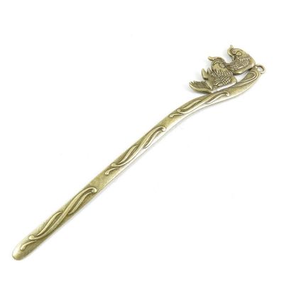 1 PCS Making Supply Charms Findings Filigrees AAAAAA Y4PU4G Mandarin Duck Hairpin Hair Pin