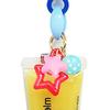 Smile Macaron, Orange multi balm & Luminous starlight Charm Key Ring & Shooting Star Tail Cellphone strap, Handmade gift set, Lip moisturizing, Cracked Skin Care, made by All vegetable raw material view 3