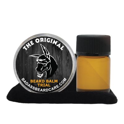 Badass Beard Care Beard Oil and Balm Trial Pack For Men, The Original Scent - Natural Ingredients, Keeps Beard and Mustache Full, Soft & Healthy, Reduce Itchy, Flaky Skin, Promote Healthy Growth