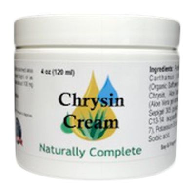 Naturally Complete Chrysin Cream 4 oz. Jar | for Men and Women | Non-GMO | Unscented | Soy-Free | Made in The USA