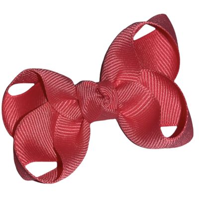 Solid Watermelon Pink Boutique Hair Bow 3" MADE IN USA