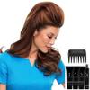 Bundle - 7 Items: 16" Top This Remy Human Hair Hairpiece by Jon Renau, Christy's Wigs Q & A Booklet Luxury Shampoo & Conditioner Blow Away Balm Treatment Mist & Wide Tooth Comb - Color: 4/27/30 view 1