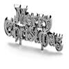 Merry Christmas Motto Cake Topper Silver view 2
