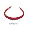 1/4" Quilted leather headband view 1
