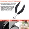 BEZOX Thick Toenail Clippers - Precision Large Toe Nail Clipper for Thick Nails, Comfort Grip Fingernail Clipper, Ergonomic Long Handle Nail Cutter, Professional-Grade Stainless Steel view 2