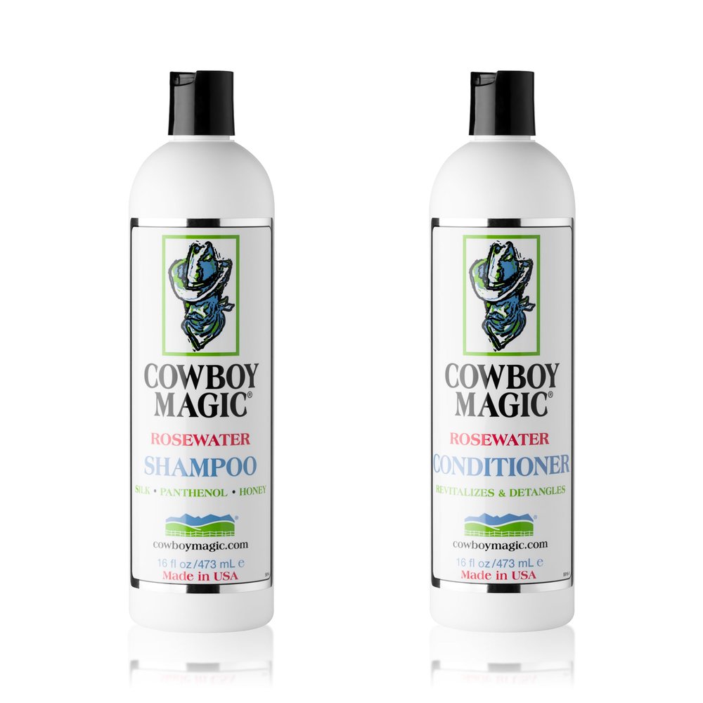 Cowboy Magic Rosewater Shampoo + Conditioner 16 Ounce Each