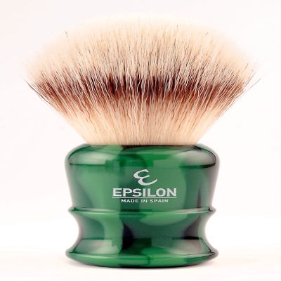 Epsilon Extra Soft Synthetic Shaving Brush Green Handle 50/26 mm, nico, Standard