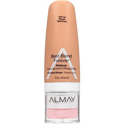 Almay Best Blend Forever Foundation, Sand Beige, 1 fl. oz., SPF 40 Broad Spectrum