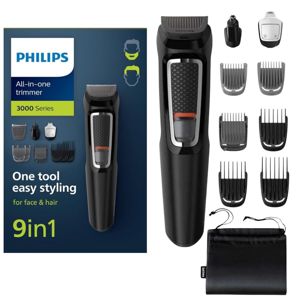 Philips Norelco Multigroom All-in-One Trimmer with 13 Pieces All-in-one Trimmer 9-in-1 MG3740