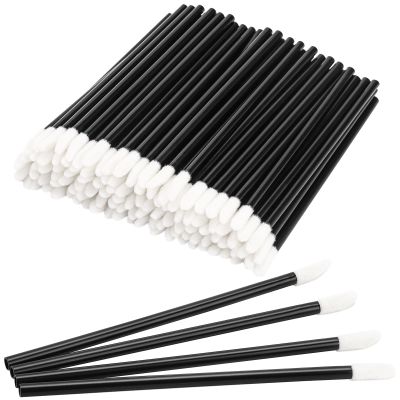 300 Piece Disposable Lip Wands - Lip Brushes, Lipstick & Gloss Applicators - Lint Free Makeup Applicator Brush Beauty Tool