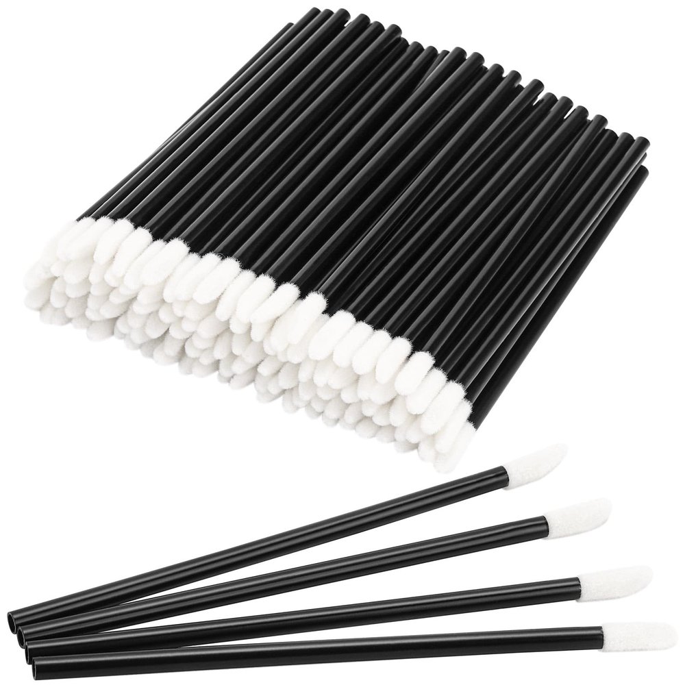 300 Piece Disposable Lip Wands - Lip Brushes, Lipstick & Gloss Applicators - Lint Free Makeup Applicator Brush Beauty Tool