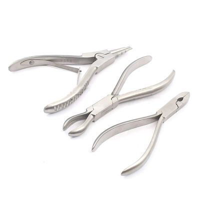 Odontomed2011 Body Piercing Tools Ring Opener 6 1/2" Ring Opening Large Gauge Ring Closing 6" & Small 5 1/2" Forceps Pliers Stainless Steel Professional Ear Belly Nose Tongue Lip Eyebrow ODM