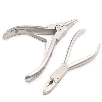 Odontomed2011 Body Piercing Tools Ring Opening Pliers 7" & Closing Pliers Forceps 5 1/2" Stainless Steel Professional Ear Belly Nose Tongue Lip Eyebrow ODM