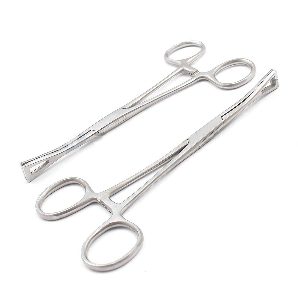 OdontoMed2011 Body Pennington Forceps Slotted & Unslotted 6" Stainless Steel Professional Ear Belly Nose Tongue Lip Eyebrow ODM