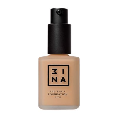 3INA The 3-in-1 Foundation  Liquid Foundation with SPF 15  12-Hour, Light to Medium Coverage  Skincare, Concealer, Coverage in One  201  1.01 oz