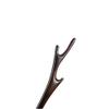 FANTAC CRAFTS 2 Pieces Ebony Black Wood Hair Stick Handmade Carved Hairpin Deer Antler Shape Hair Accessories Chignon Bun Updo Pin (2 Pieces Hair Sticks) view 4