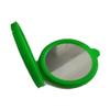 ADAMAI Cute Handhold Silica Gel Silicone Cover Round Hand Pocket Cosmetic Mini Mirror (Green) view 4