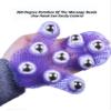 Topwon Palm Shaped Massage Glove 360-degree-roller Metal Roller Ball Beauty Body Care,Cellulite Reduction (Purple) view 2
