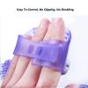Topwon Palm Shaped Massage Glove 360-degree-roller Metal Roller Ball Beauty Body Care,Cellulite Reduction (Purple) view 3