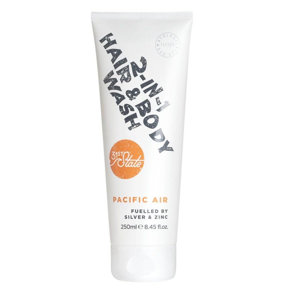 31st State 2-in-1 Hair + Body Wash - Easy-To-Use, Gentle Formula - Suitable for All Skin/Hair Types - Balanced for Daily Use - Non-Drying - Vegan, Gluten-Free, Paraben-Free and SLS/SLES-Free - 150ml