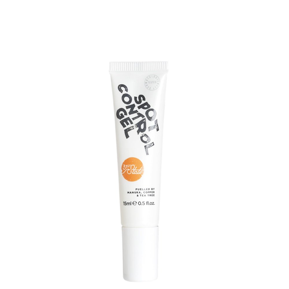 31st State Spot Control Gel - Acne Treatment, Reduces Redness - Clear Gel, Quick-Dry - Vegan, Gluten-Free, Paraben-Free and SLS/SLES-Free - 15ml