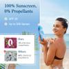 Florida Glow SPF 30 Sunscreen Spray - Hawaii 104 Reef Act & Florida Keys Compliant Broad Spectrum Water Resistant Sport Sun screen - Child Friendly Oxybenzone & Octinoxate Free (SPF 30 1-pack) view 2