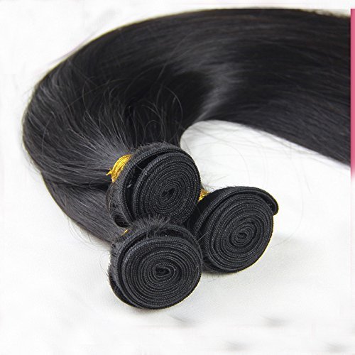100% human hair 7A Brazilian Remy Straight Hair 3pcs/lot Bundle Unprocessed Weave Virgin Human Hair Extension (12"14"16)
