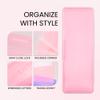Beauticom Personal Box Storage Case for Professional Manicurist Nails Pedicure (Large Size) (40 Pieces, PINK) view 3