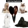 Kenchii Boar and Nylon Bristle Brush for Dog and Cat, Professional Grooming Brush with Maple Body, Lightweight, Non-Slip Rubber (Large) view 4