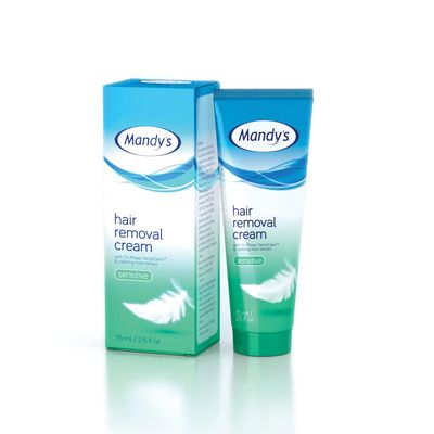 Mandy's Hair Removal Cream Sensitive 75ml Depilatory Cream for Sensitive and Intimate areas