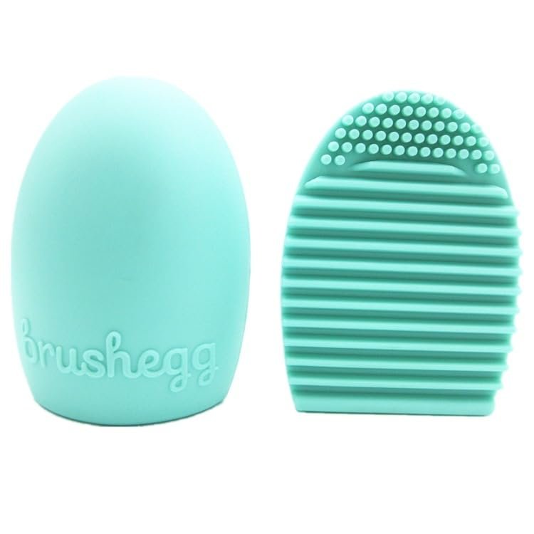 1PC Makeup Brush Washing Cleaner Scrubber Board Brushe Egg Cosmetics Brushes Clean Tools (Green)