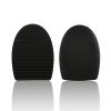 1PC Makeup Brush Washing Cleaner Scrubber Board Brushe Egg Cosmetics Brushes Clean Tools (Black) view 1