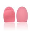 1PC Makeup Brush Washing Cleaner Scrubber Board Brushe Egg Cosmetics Brushes Clean Tools (Pink) view 1
