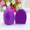 1PC Makeup Brush Washing Cleaner Scrubber Board Brushe Egg Cosmetics Brushes Clean Tools (Dark Purple) view 2