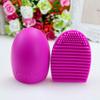 1PC Makeup Brush Washing Cleaner Scrubber Board Brushe Egg Cosmetics Brushes Clean Tools (Rose Red) view 2