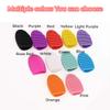 1PC Makeup Brush Washing Cleaner Scrubber Board Brushe Egg Cosmetics Brushes Clean Tools (Orange) view 3