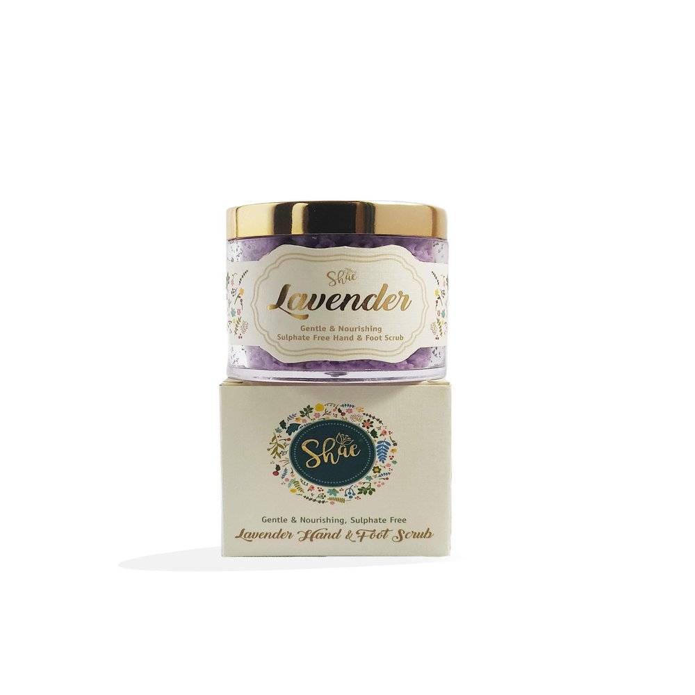 Lavender Hand & Foot Scrub by Shae | All Natural Cleansing Exfoliation