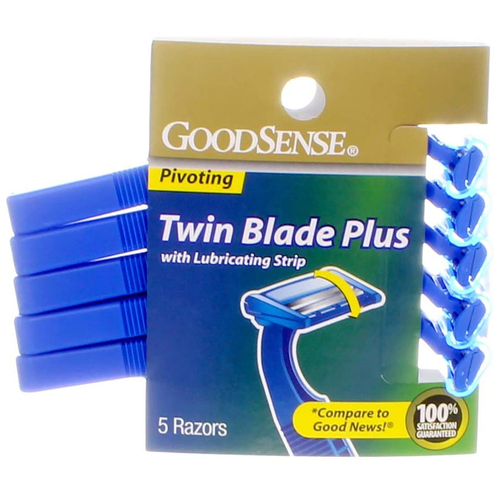 GoodSense(R) Twin Blade Pivot Razors w/Lubricating Strip