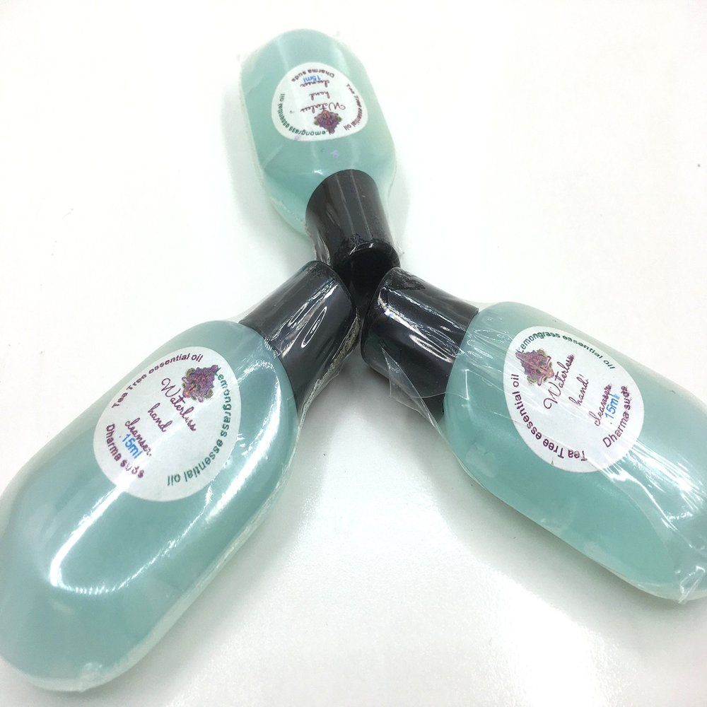 3 pack of mini, Water-less hand sanitize .15 flo oz container