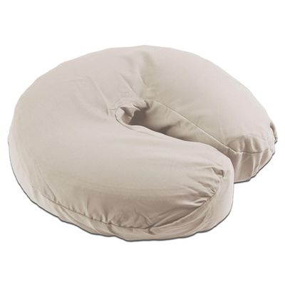 Body Linen Tranquility Microfiber Massage Face Rest Covers for Massage Tables and Chairs - Durable, Lightweight and Extra Soft Microfiber Face Cradle Covers - 1 Pack Natural