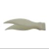 Huggi Plastic Tweezers No.TH-500 Total Length: 3.9 inches (100 mm) view 1