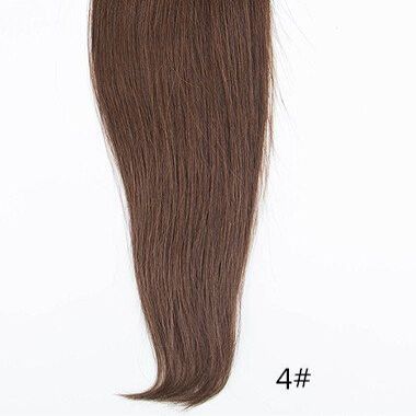 100% human hair 15"-24" Straight Invisible Halo Wire Human Hair Extensions One Piece 80G (16 inch, 4#)