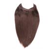 100% human hair 15"-24" Straight Invisible Halo Wire Human Hair Extensions One Piece 80G (20 inch, 1#) view 1