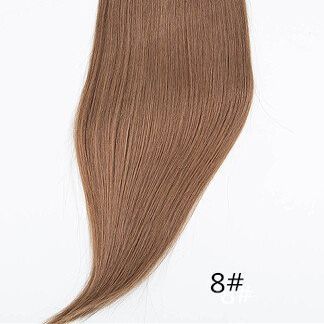 100% human hair 15"-24" Straight Invisible Halo Wire Human Hair Extensions One Piece 80G (20 inch, 8#)