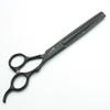 AXEMOORE 7/8 inch Haircut Scissors - Professional Hair Salon Styling Cut Hair Tools - 7-inch 2pc - Black Stainless Steel view 4