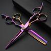 6/7/8 inch Cutting Thinning Styling Tool Rainbow Hair Scissors Professional Hairdresser Hairdresser Scissors Set (6-inch 2pc) view 2