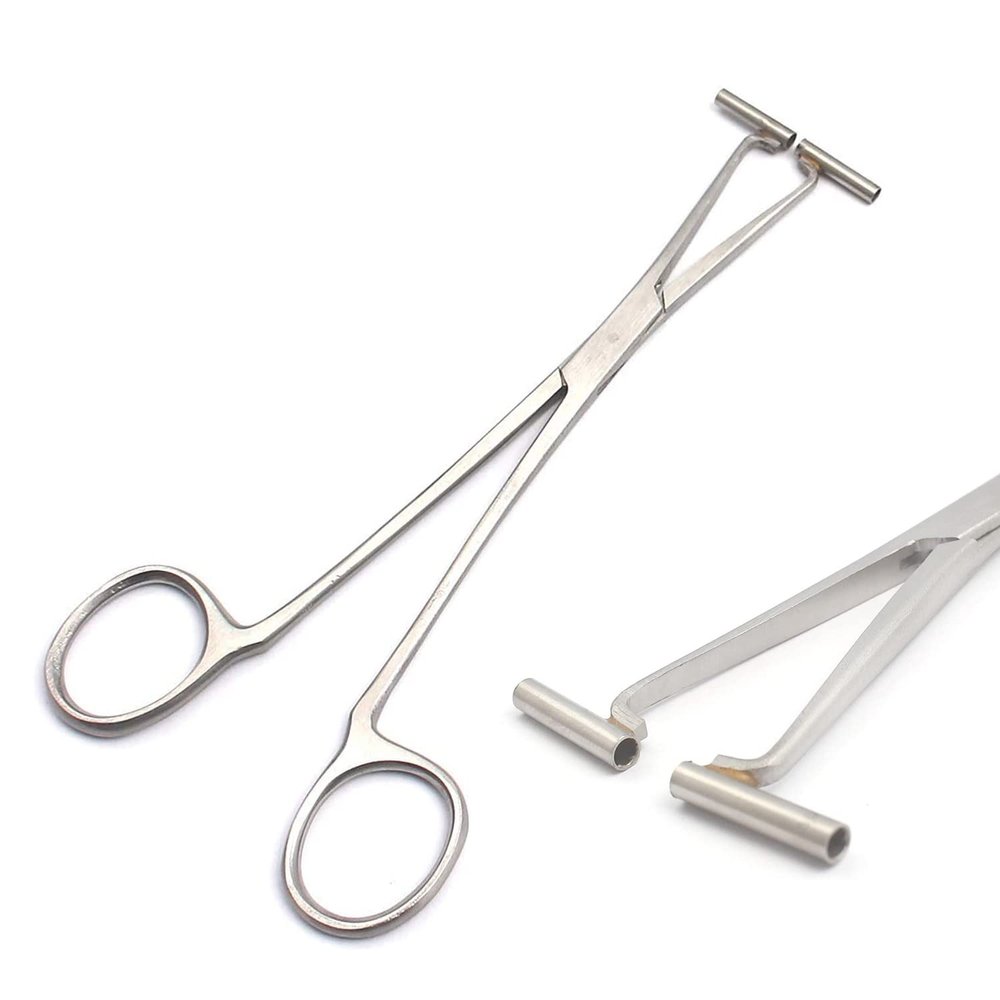 DDP 1PC STAINLESS STEEL 'SEPTUM FORCEPS CLAMP PLIER TONGUE FOR BODY PIERCING